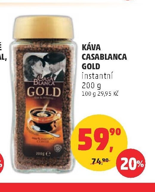 KÁVA CASABLANCA GOLD instantní