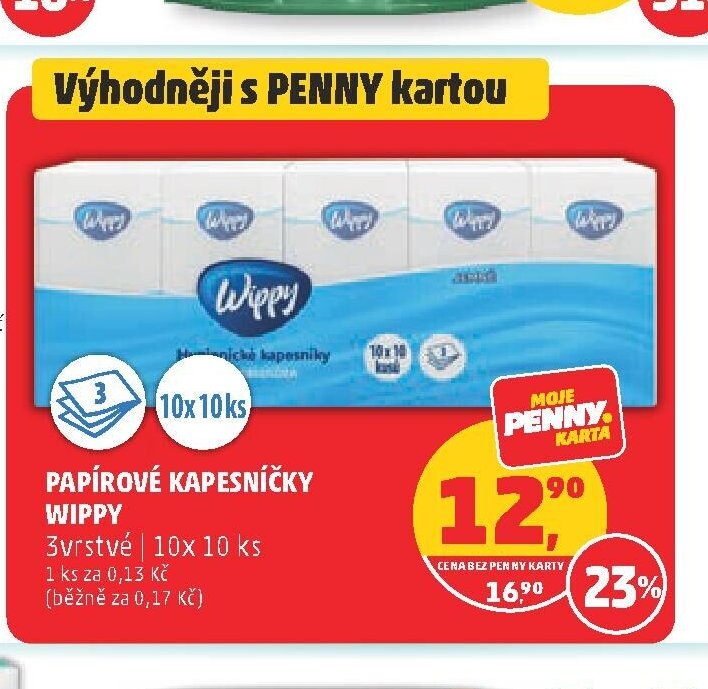 Papírové kapesníčky Wippy