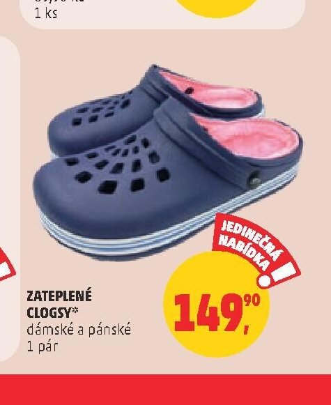 ZATEPLENÉ CLOGSY