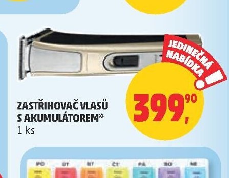 Zastřihovač vlasů s akumulátorem