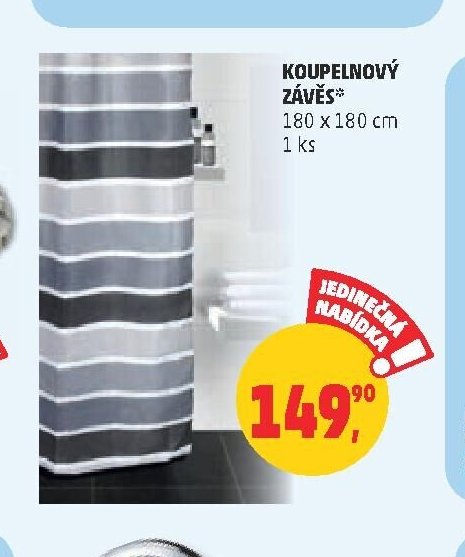 Koupelnový závěs