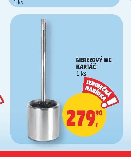Nerezový WC kartáč