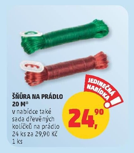 Šňůra na prádlo 20 m