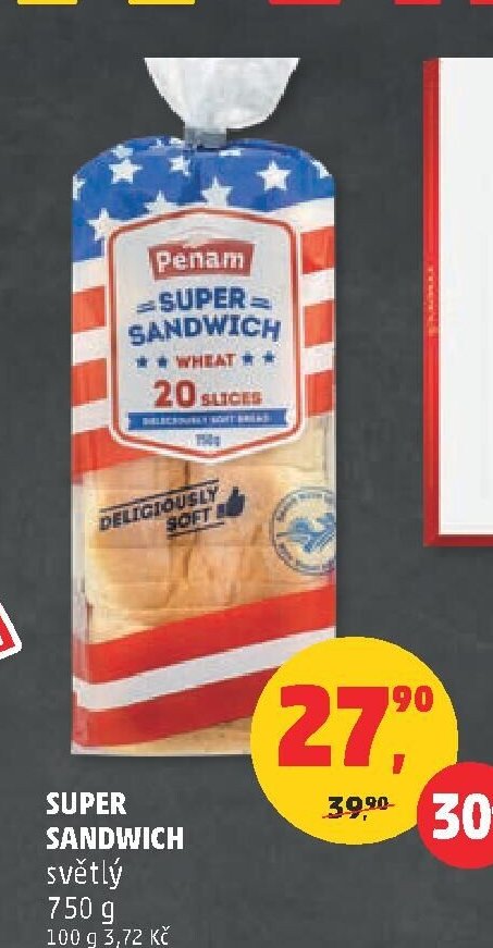 SUPER SANDWICH světlý 750 g
