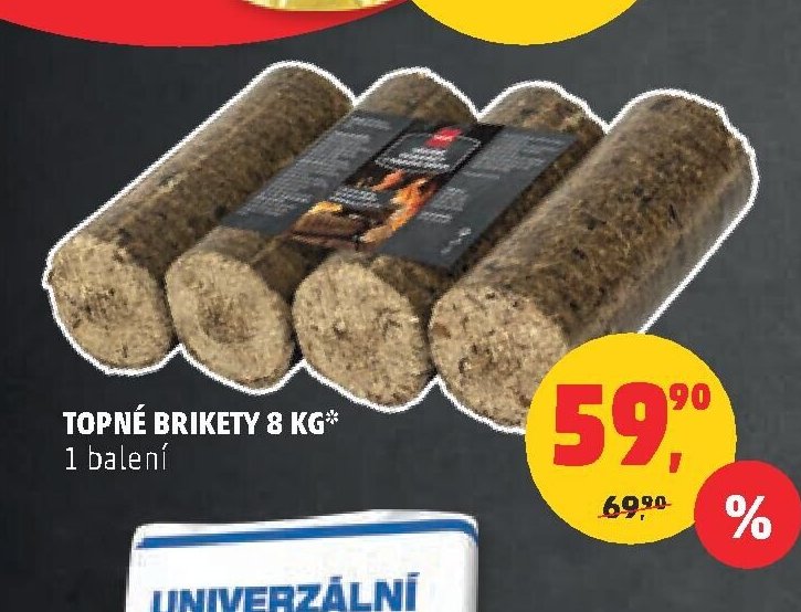 TOPNÉ BRIKETY 8 KG 1 balení