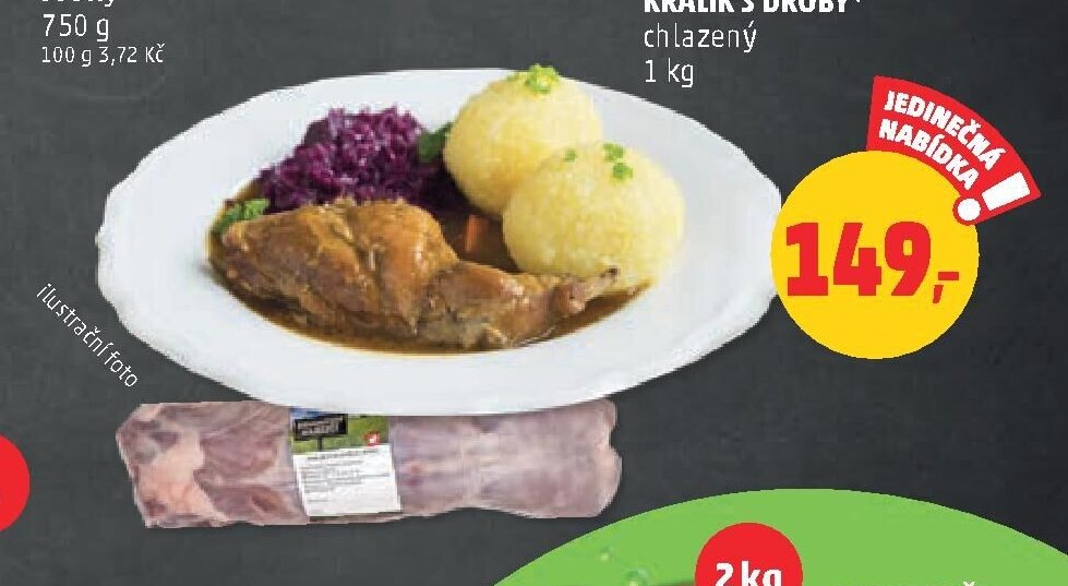 KRÁLÍK S DROBY chlazený 1 kg