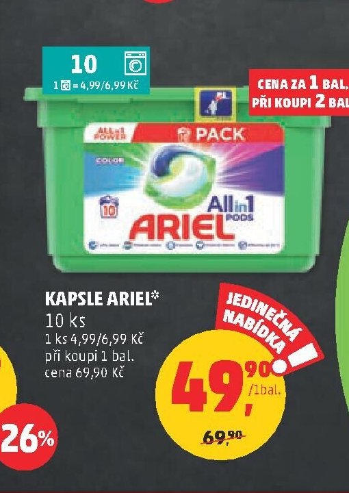 KAPSLE ARIEL 10 ks