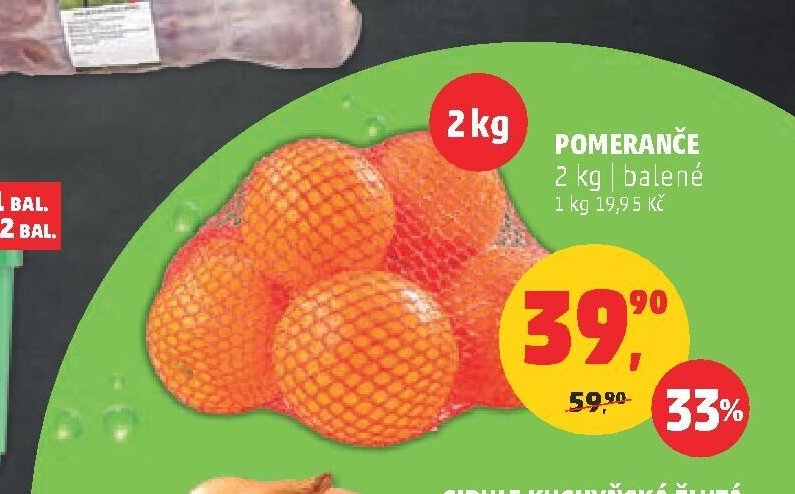 POMERANČE 2 kg balené