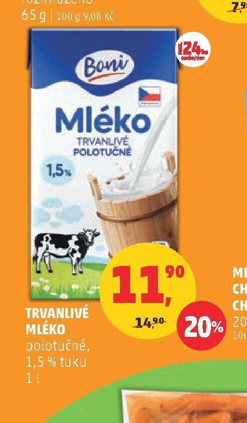 TRVANLIVÉ MLÉKO Boni