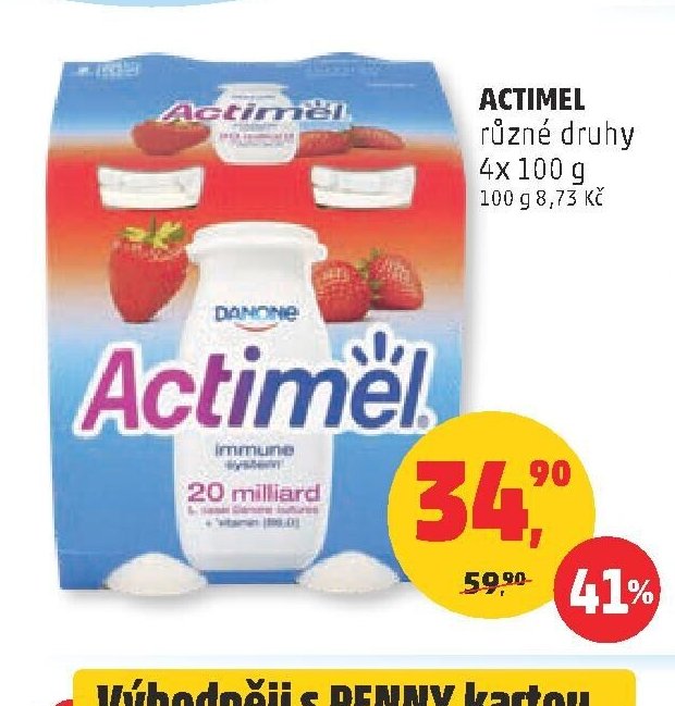 Actimel různé druhy