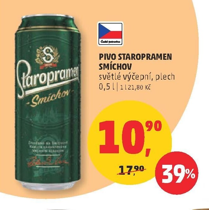 Pivo Staropramen Smíchov