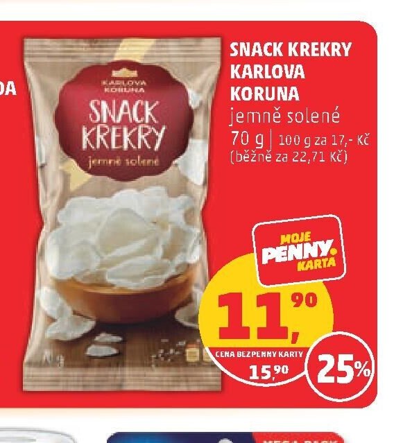Snack Krekry Karlova Koruna