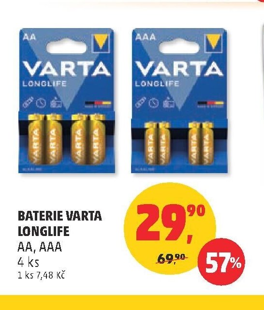 Baterie Varta Longlife