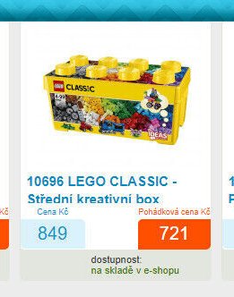 10696 LEGO CLASSIC - Střední kreativní box