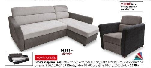 Sedací souprava Livia - ASKO akcniletaky.com
