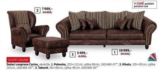 Sedací souprava Carlos - ASKO akcniletaky.com