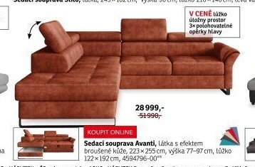 Sedací souprava Avanti - ASKO akcniletaky.com