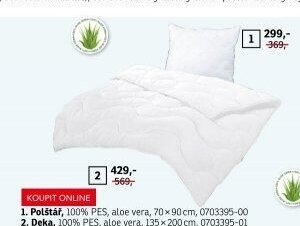 Polštář, 100% PES, aloe vera - ASKO akcniletaky.com