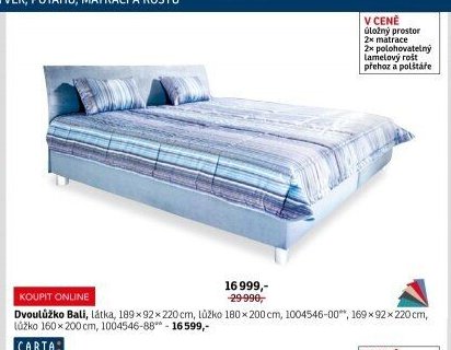 Dvoulůžko Bali - ASKO akcniletaky.com