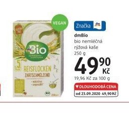 dmbio bio nemléčná rýžová kaše