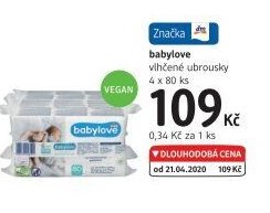 babylove vlhčené ubrousky