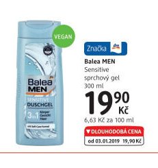 Balea MEN Sensitive sprchový gel 300 ml