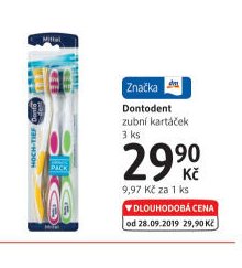 Dontodent zubní kartáček 3 ks