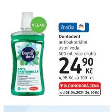 Dontodent antibakteriální ústní voda 500 ml