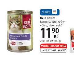 Dein Bestes konzerva pro kočky 400 g