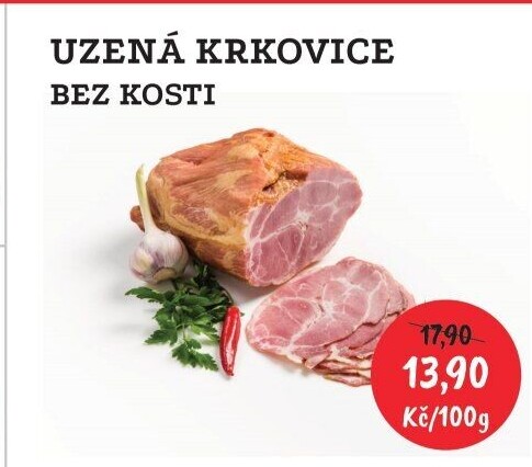 Uzená krkovice bez kosti