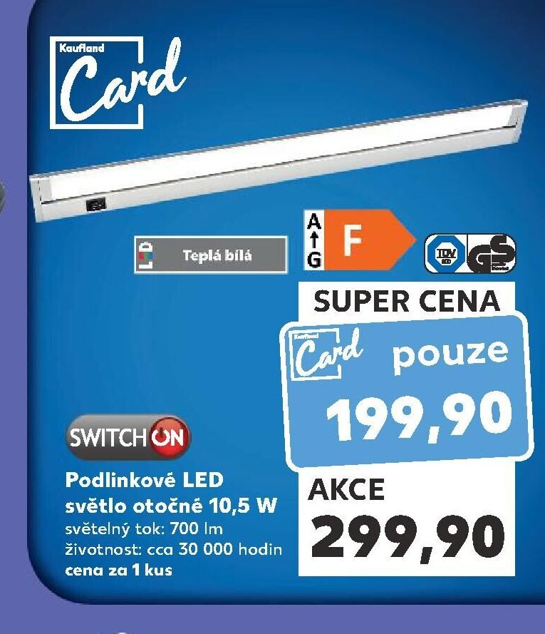 Podlinkové LED světlo SWITCH ON
