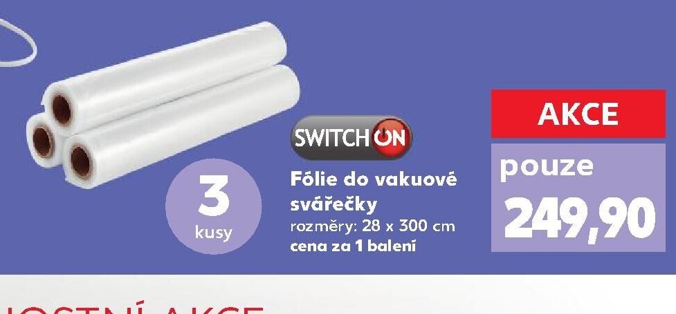 Fólie do vakuové svářečky SWITCH ON