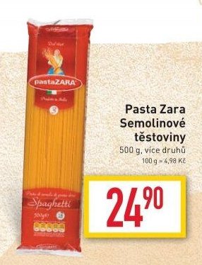 Pasta Zara Semolinové těstoviny
