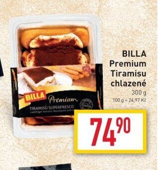 BILLA Premium Tiramisu chlazené