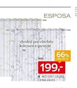 Hotový závěs Esposa