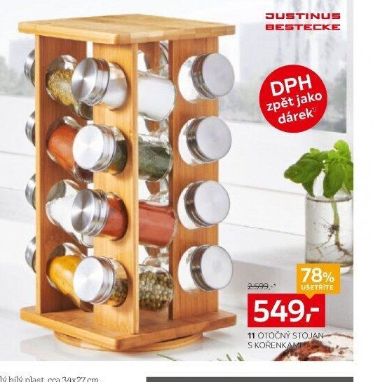 11 OTOČNÝ STOJAN S KOŘENKAMI