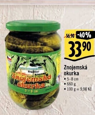 Okurky Znojemská okurka