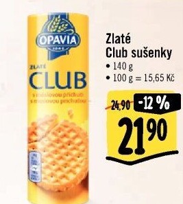 Sušenky Zlaté Club Opavia