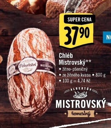 Chléb Mistrovský 800 g