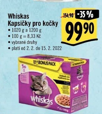 Kapsičky pro kočky Whiskas