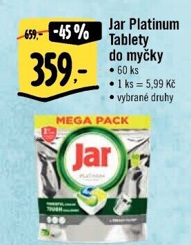 Kapsle do myčky Platinum Jar