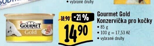 Konzerva pro kočky Gold Gourmet Purina