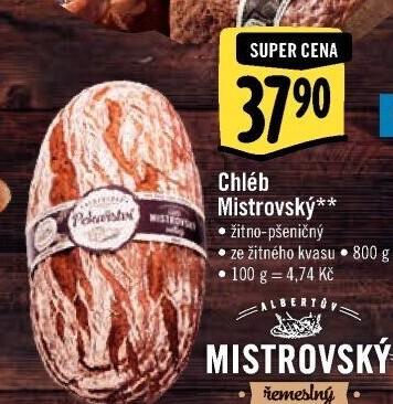 Mistrovský chléb Albert