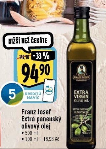 Olivový olej extra panenský Exclusive Franz Josef Kaiser