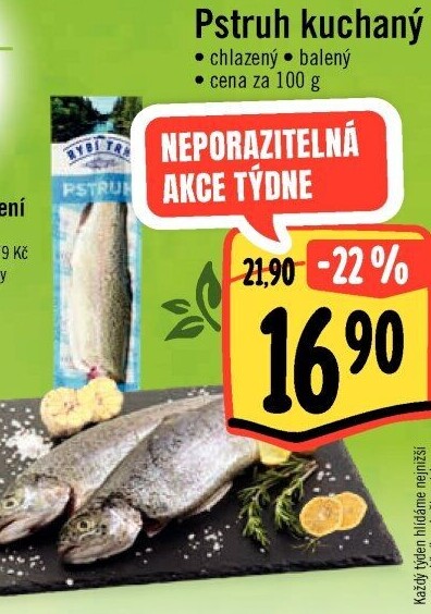 Pstruh kuchaný Albert