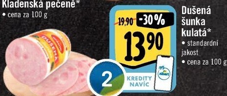 Šunka dušená kulatá standard Krásno