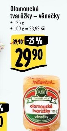 Sýr tvarůžky olomoucké A.W.