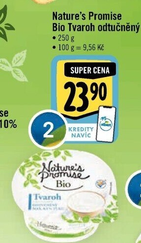 Tvaroh odtučněný bio Nature'