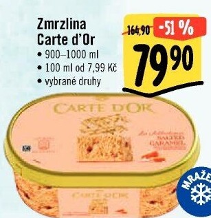 Zmrzlina ve vaničce Carte D'