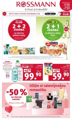 akční leták ROSSMANN drogerie 2.2.2022-15.2.2022